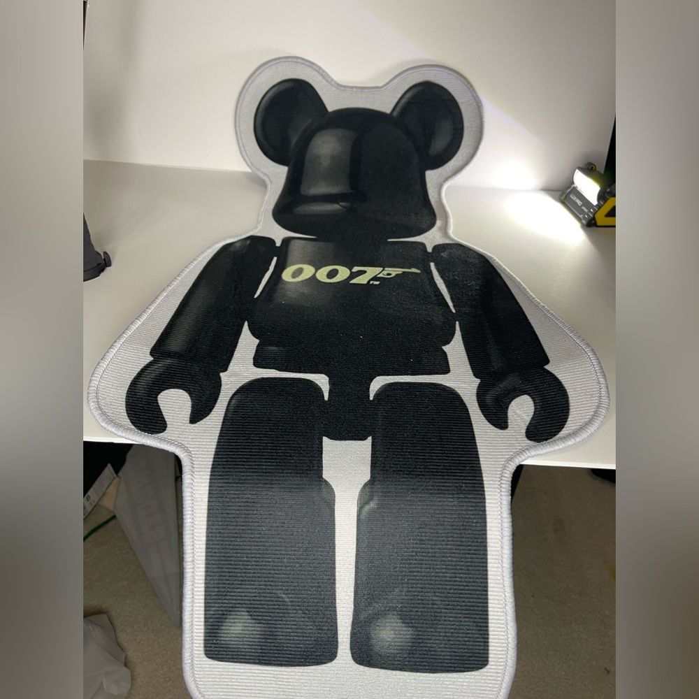 Bearbrick 007 Rug - 31” Tall x 15.5” Wide - Brand New